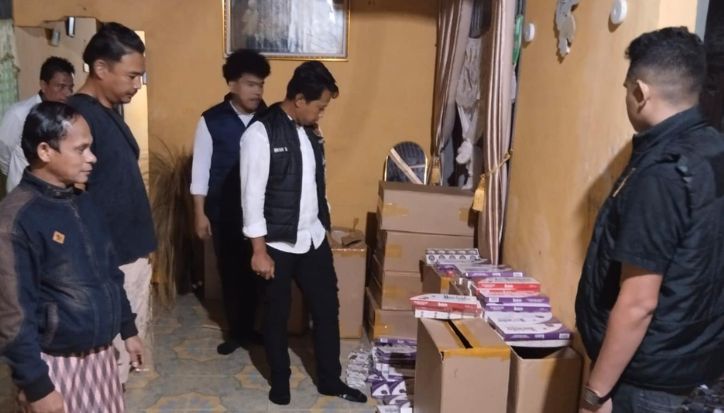 Gerebek Rokok Ilegal di Palas, Polisi Hanya Temukan Barang Bukti Tanpa Pemilik Palas