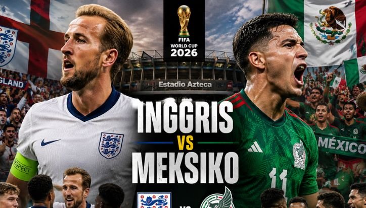 Meksiko vs Inggris: Duel Panas di Stadion Azteca, Harry Kane Siap Akhiri Mimpi El Tri Kane