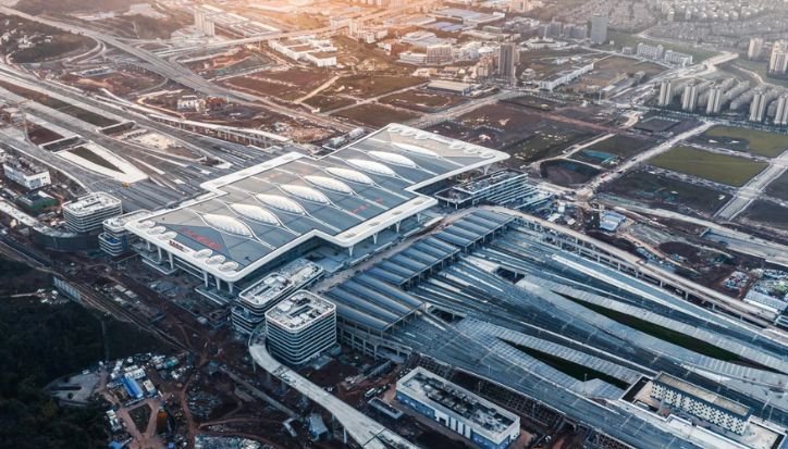 China Bangun Stasiun Kereta Terbesar di Dunia dalam 38 Bulan, Luasnya Setara 170 Lapangan Sepak Bola China