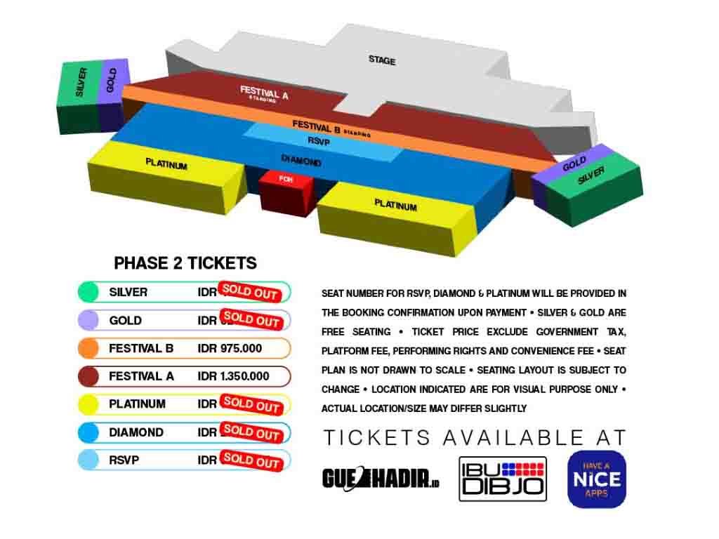 Daftar Harga Fase 2 Tiket Konser Kahitna 40 Tahun Daftar Harga Tiket konser HUT ke-40 Kahitna. (Foto: Istimewa)