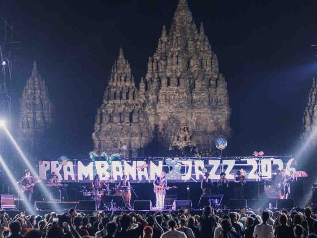 Suasana hari pertama Prambanan Jazz Festival 2026. (Foto: Istimewa)