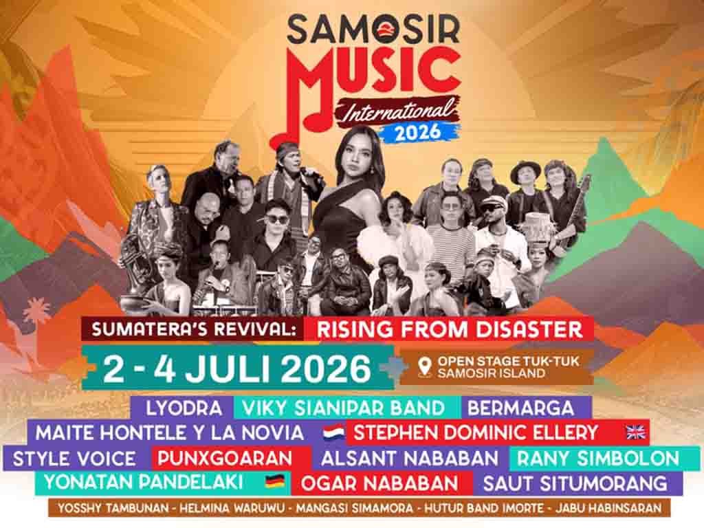 Poster Festival Samosir Music International (SMI). (Foto: Istimewa)