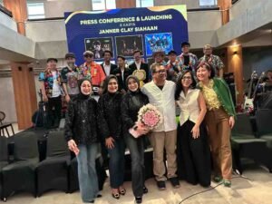 Suasana peluncuran 6 karya musik dari Janner Clay Siahaan alias Tongclay Siahaan. (Foto: Istimewa)