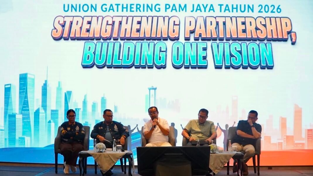 Union Gathering 2026: Soliditas Serikat Pekerja PAM Jaya, Dukung Target Air Perpipaan Seluruh Jakarta Union Gathering 2026: Soliditas Serikat Pekerja PAM Jaya, Dukung Target Air Perpipaan Seluruh Jakarta