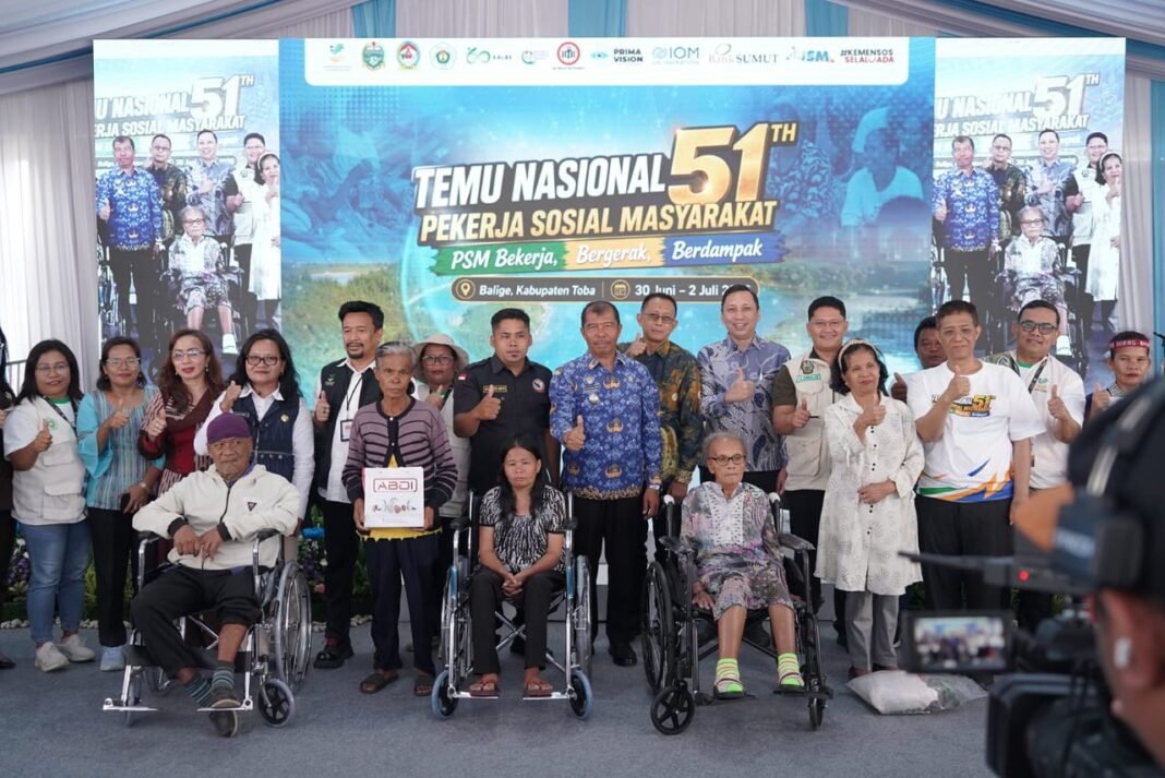 Ribuan Pekerja Sosial Hadiri Temu Nasional dan HUT ke-51 IPSM di Toba Pekerja Sosial
