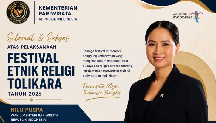 Wamenpar Niluh Puspa Sampaikan Selamat dan Sukses atas Festival Etnik Religi Tolikara 2026 Niluh Puspa