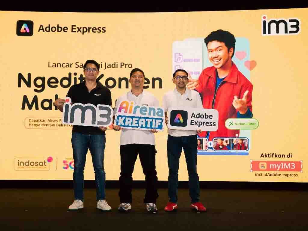Indosat IM3 Luncurkan Airena Kreatif Bersama Adobe Dokumentasi peluncuran Airena Kreatif dari Indosat dan Adobe. (Foto: Istimewa)
