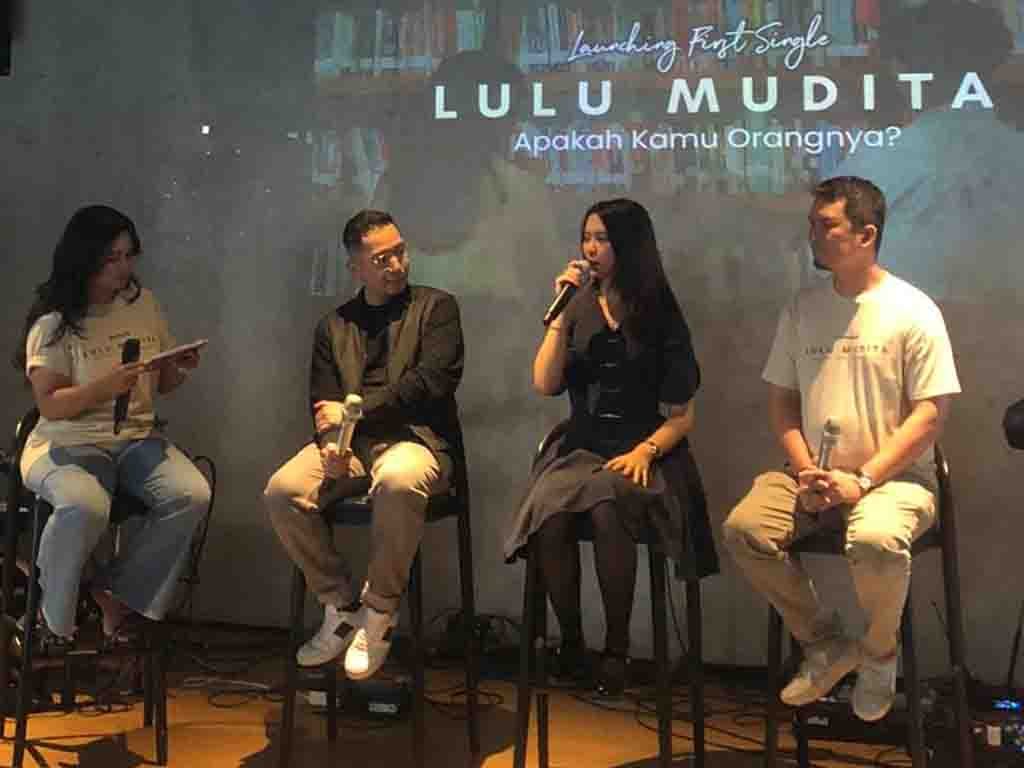 Suasana konferensi pers perilisan single Apakah Kamu Orangnya? milik Lulu Mudita. (Foto: Istimewa)