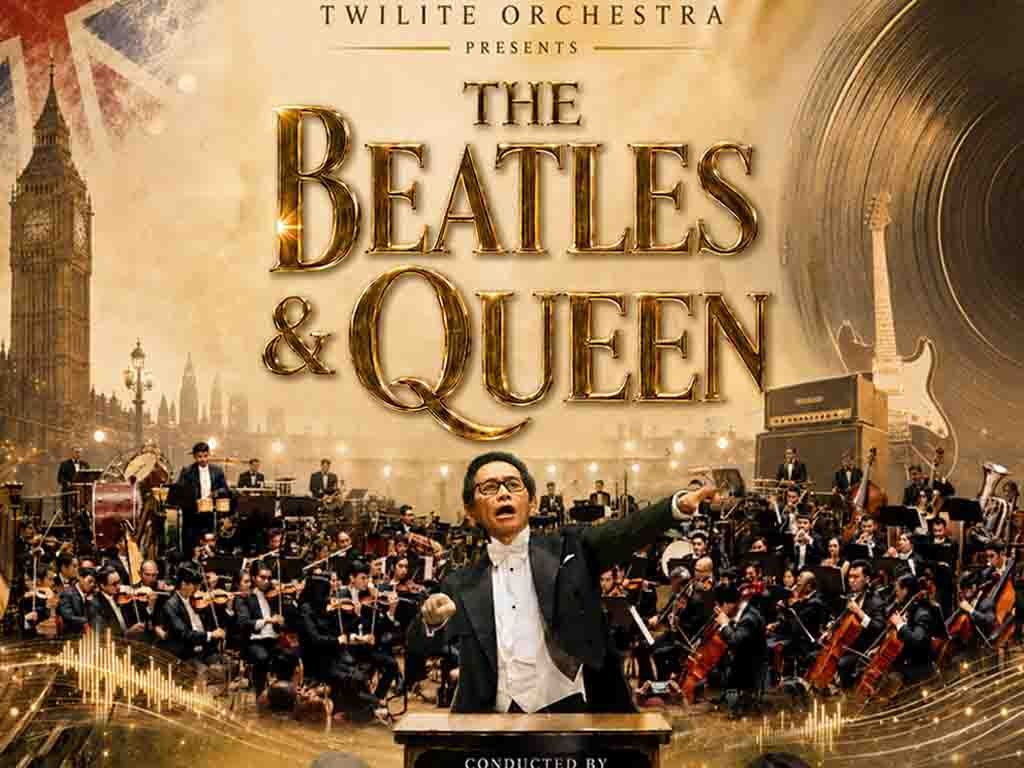 Twilite Orchestra Rayakan 35 Tahun dengan Konser Tribute The Beatles and Queen Poster konser tribute The Beatles and Queen dari Twilite Orchestra. (Foto: Istimewa)