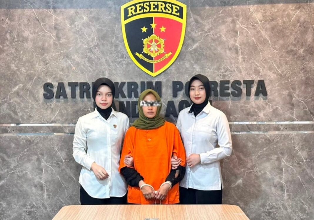 Takut Diburu Polisi, Wanita Terduga Maling Emas Akhirnya Serahkan Diri Maling emas di Banda Aceh. (Foto: Dok. Polisi)