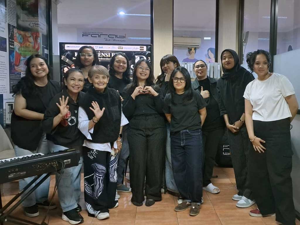 Yuyun George dan Happy Pretty Gelar Konser Jazzpuan di Deheng House Suasana konferensi pers JazzPuan 2026. (Foto: Istimewa)
