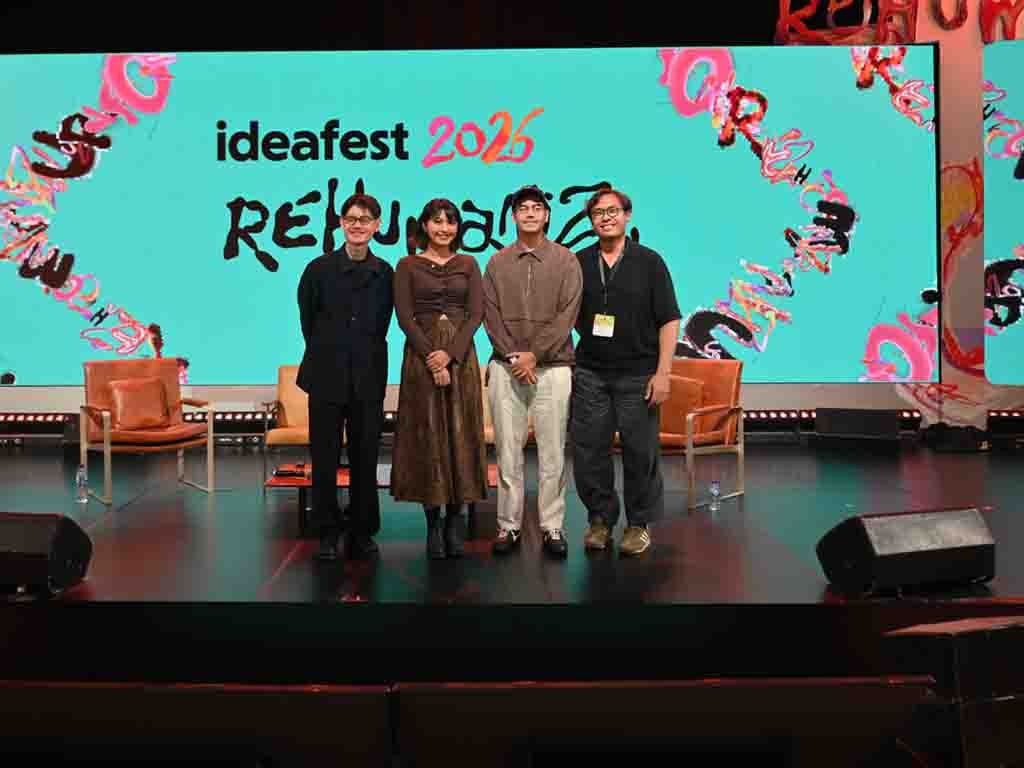 Dokumentasi Spotify bersama Boon Ken Wong, Ferry Dermawan, dan Mentari Novel di IdeaFest 2026. (Foto: Istimewa)