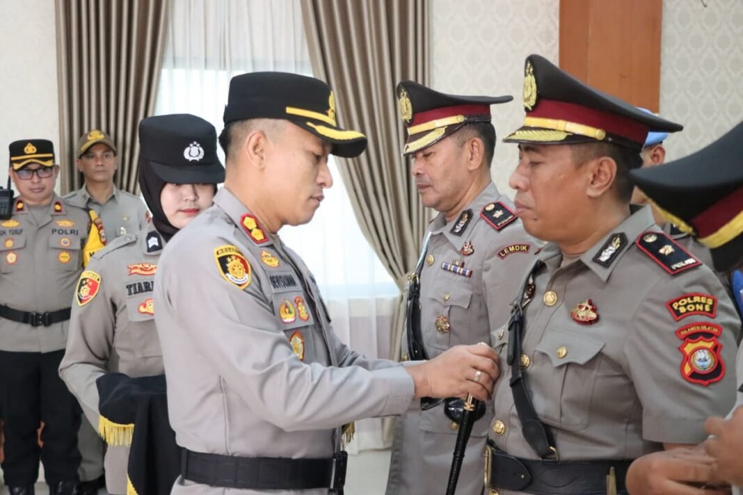 Sertijab di wilayah hukum Polres Maros, Senin, 14 September 2026. (Foto: Opsi)