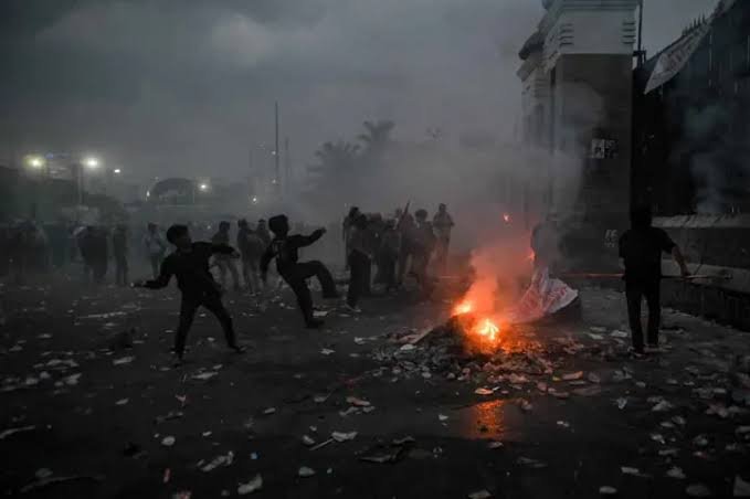 Deno ricuh di Jakarta 27 Agustus 2026 lalu. (Foto: Int)