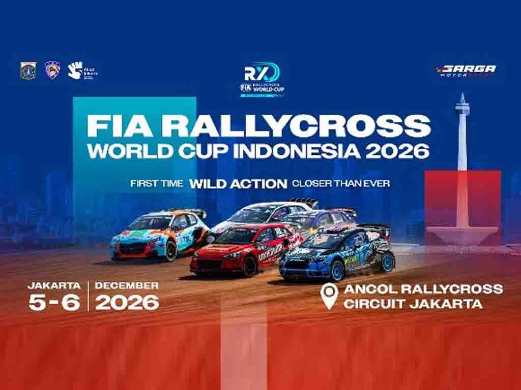 Indonesia Jadi Panggung Motorsport Dunia Lewat FIA Rallycross World Cup 2026 di Ancol Poster promosi FIA Rallycross World Cup Indonesia 2026. (Foto: Istimewa)