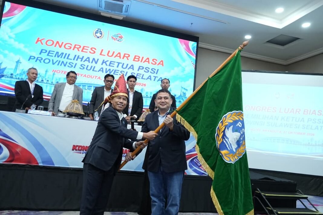 Munafri Arifuddin resmi nahkodai Ketua Asosiasi Provinsi (Asprov) PSSI Sulawesi Selatan periode 2026–2030. (Foto: Opsi)