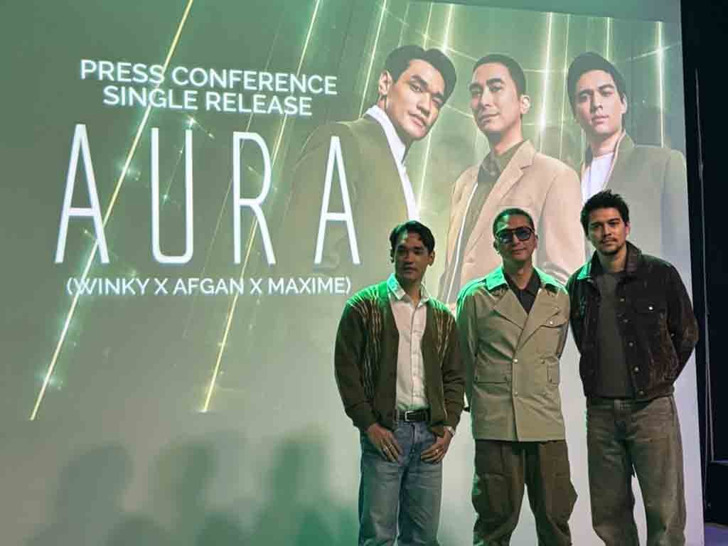 Tiga musisi Indonesia, Winky Wiryawan, Afgan, dan Maxime Bouttier. (Foto: Istimewa)